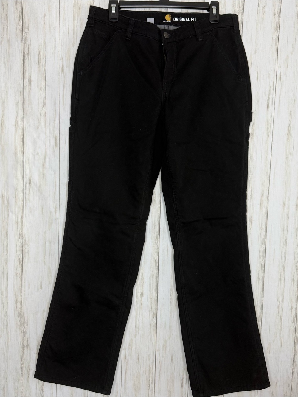 Carhartt Men's Black Cargo Lined Work Pants 10R